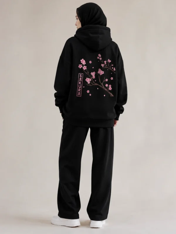 Hoodie MC ORA Imprimé Doublé – Sakura